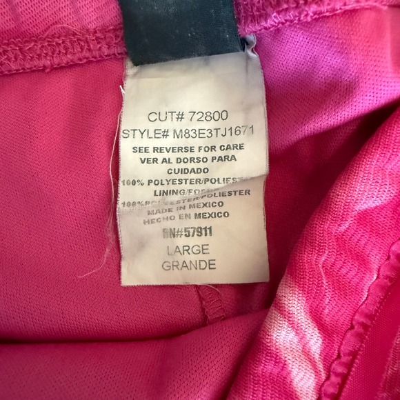 Wrapper Vintage Pink Floral Strapless Ruched Handkerchief Hem Midi Dress Large - Picture 5 of 11